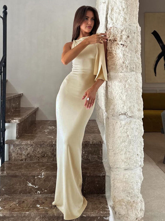 Arleen – Satin One-Shoulder Evening Gown for Women