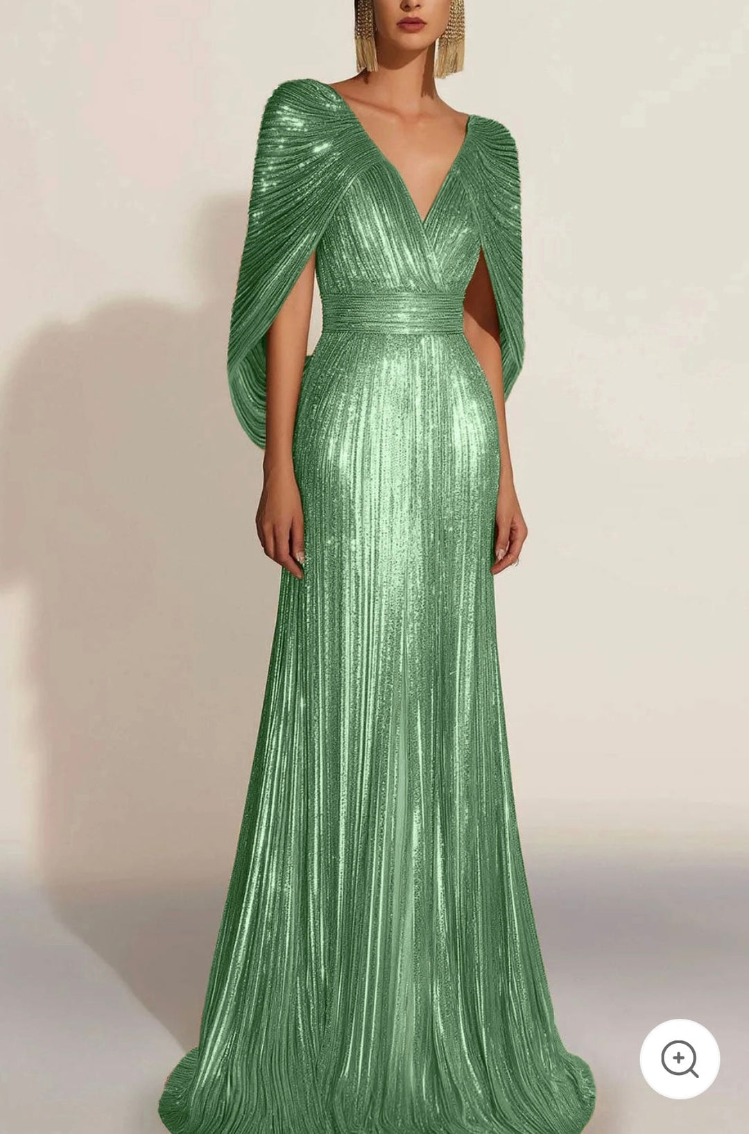 Frida – Metallic Embellished Evening Gown