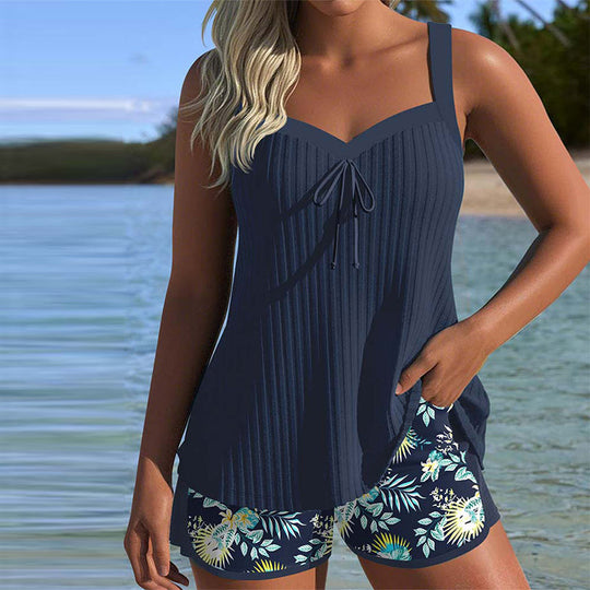 Velari – Pleated Relax Fit Tankini Set
