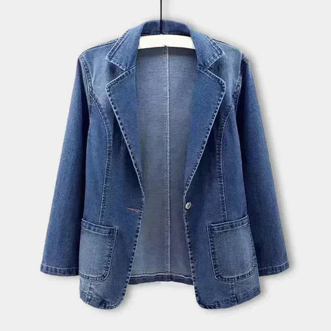 Jeanverra – Tailored Denim Blazer for Women