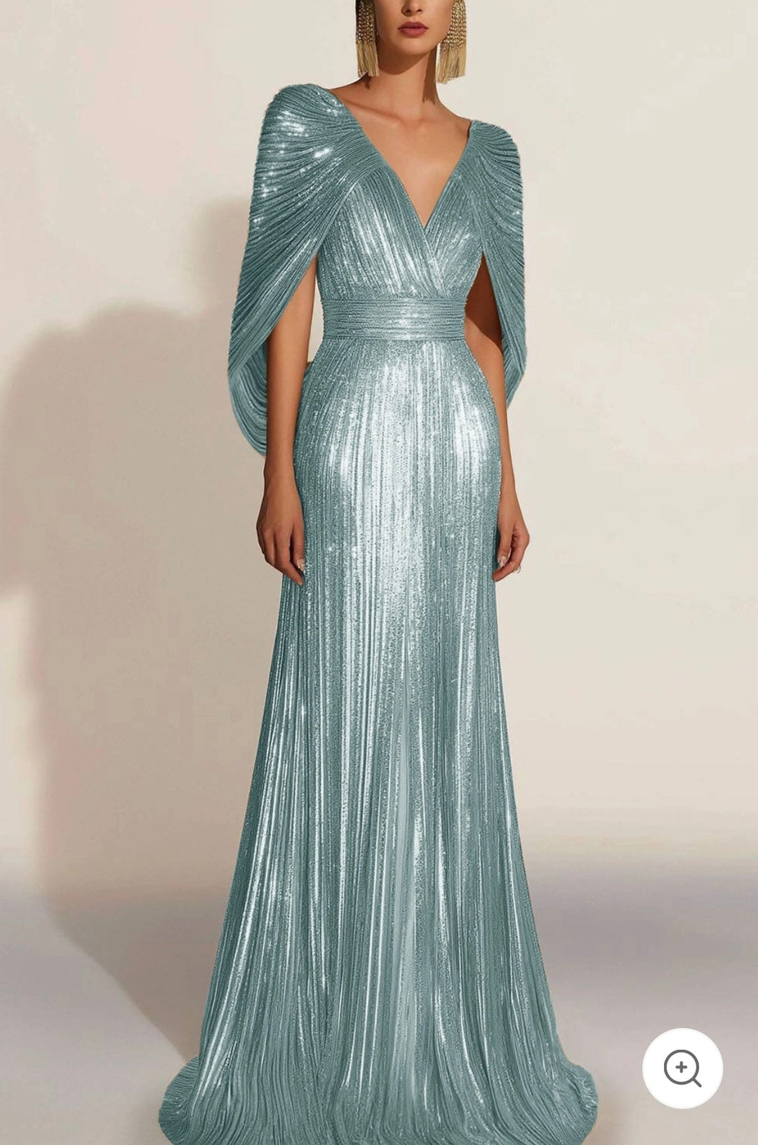 Frida – Metallic Embellished Evening Gown