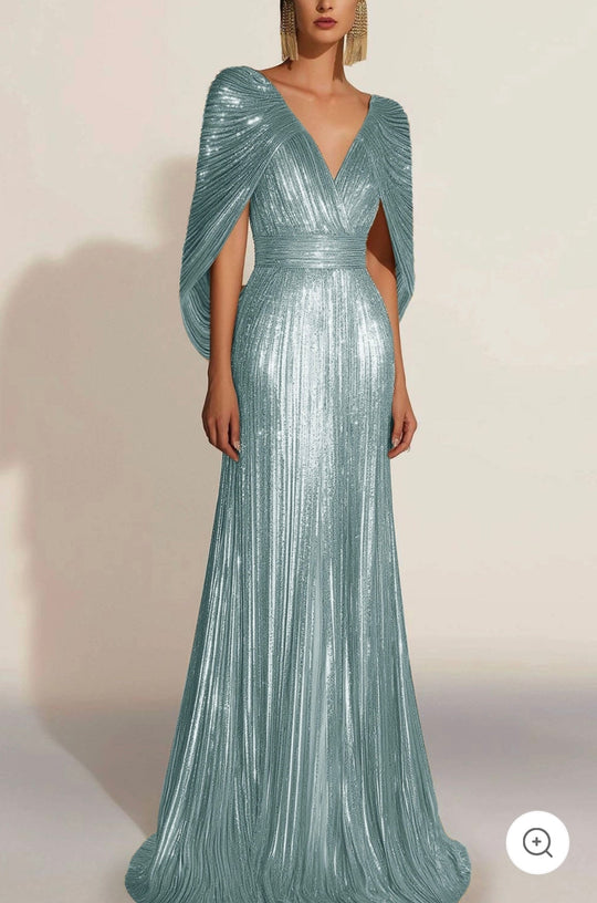 Frida – Metallic Embellished Evening Gown