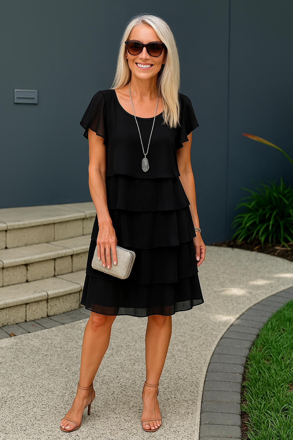 Diana – Tiered Chiffon Layer Dress