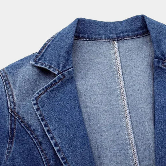 Jeanverra – Tailored Denim Blazer for Women