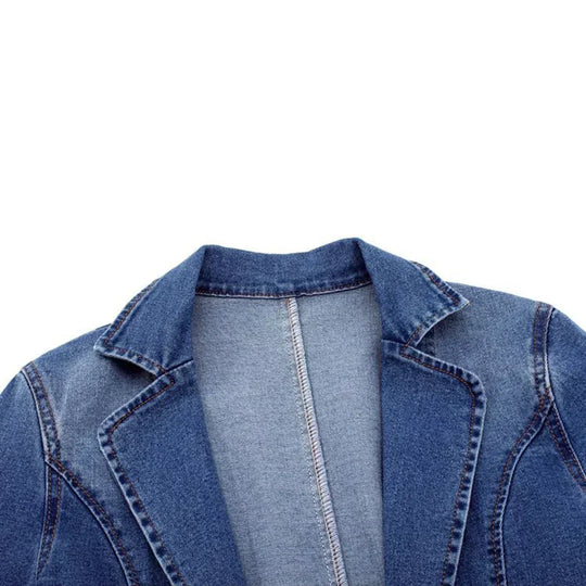 Jeanverra – Tailored Denim Blazer for Women