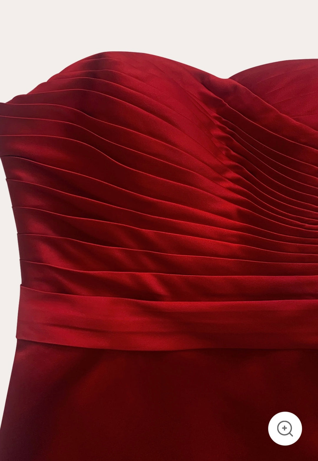 Eija – Satin Strapless Sculpted Gown