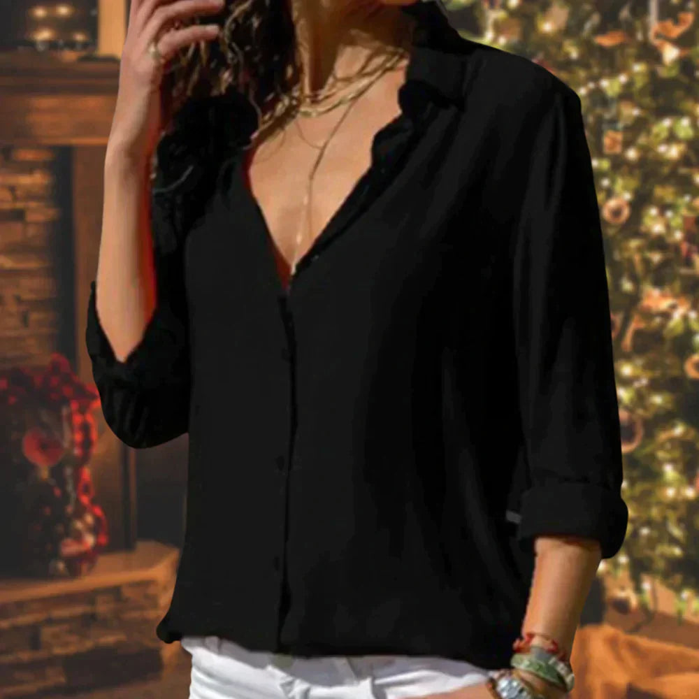 Margarida – Flow Silhouette Button-Up Blouse for Women