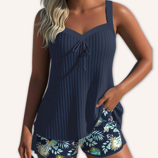 Velari – Pleated Relax Fit Tankini Set