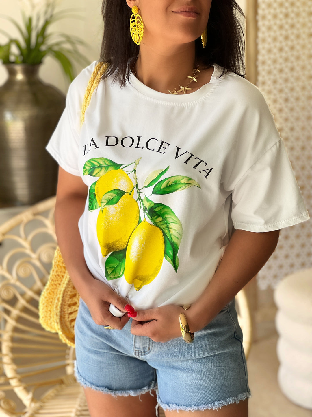 Citrina – “La Dolce Vita” Graphic Tee for Women