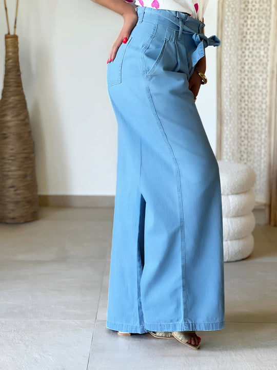 Solera – High-Waisted Wide-Leg Belted Pants