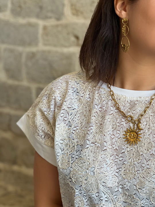 Eirwen – Printed Relaxed Tee Blouse for Women