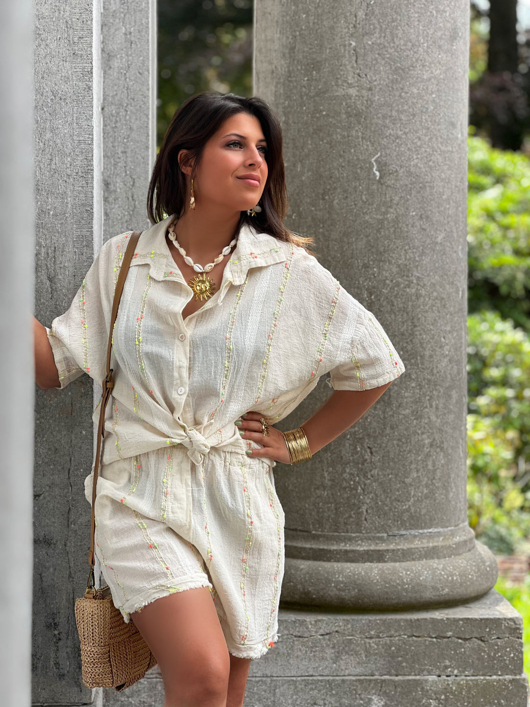 Lilibet – Button-Down Textured Blouse for Women