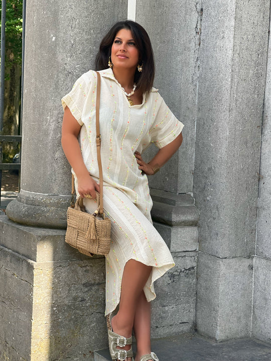 Maris – Embroidered Kaftan Dress for Women