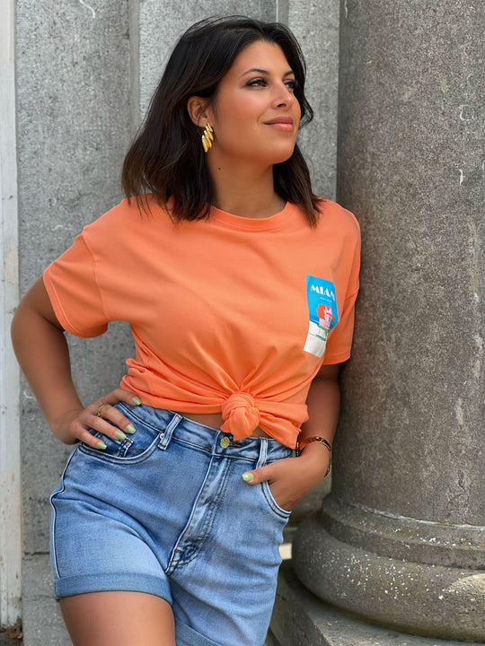 Gwladys – Graphic Cotton Tee for Women