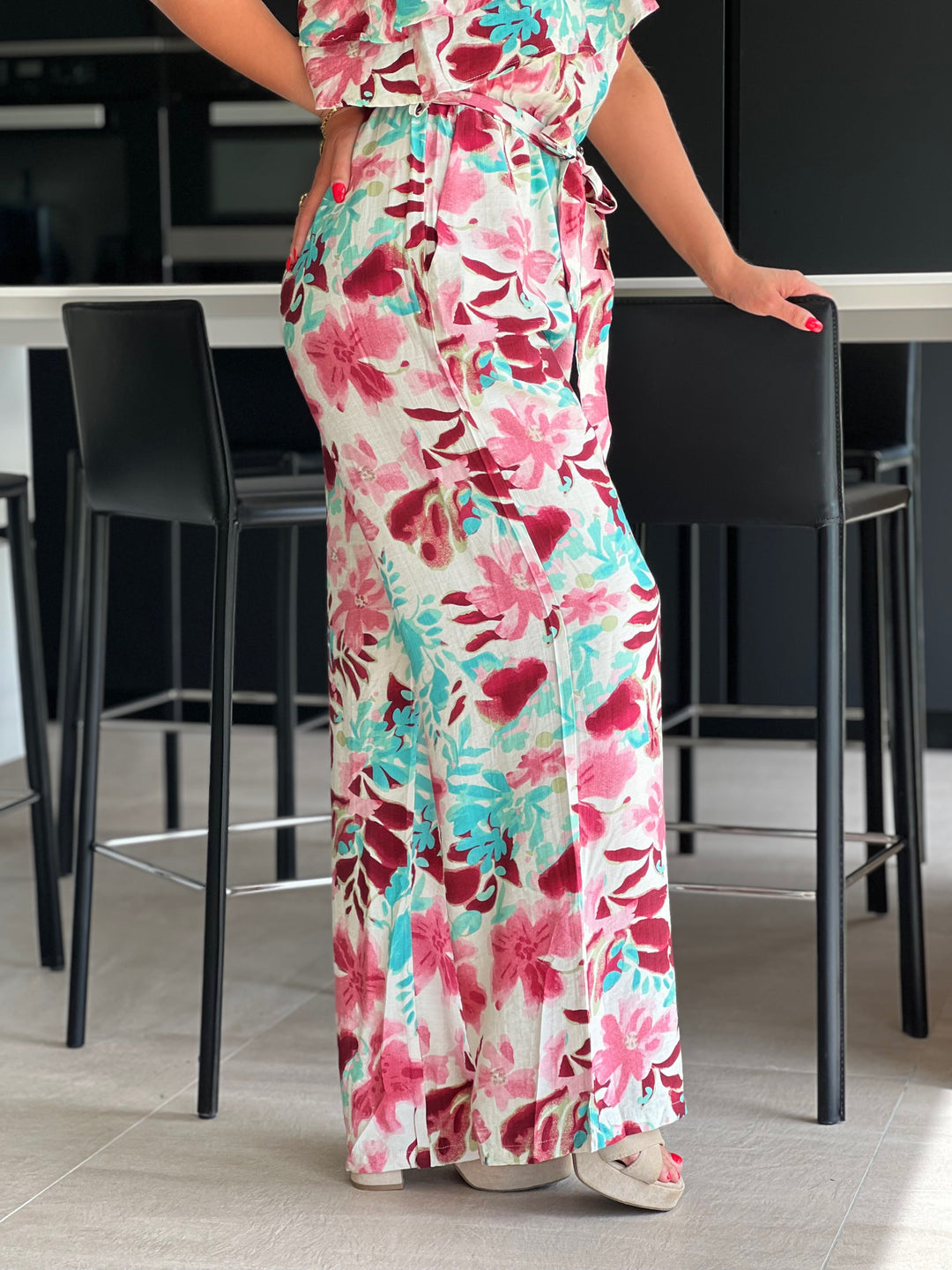 Abimbola – Off-Shoulder Tropical Jumpsuit for Women
