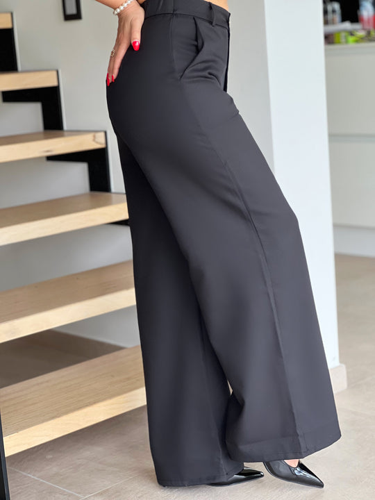 Meriva – High-Waisted Tailored Wide-Leg Pants for Women