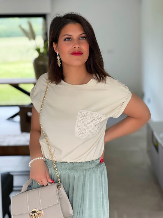 Abiola – Soft Touch Pocket Tee for Women