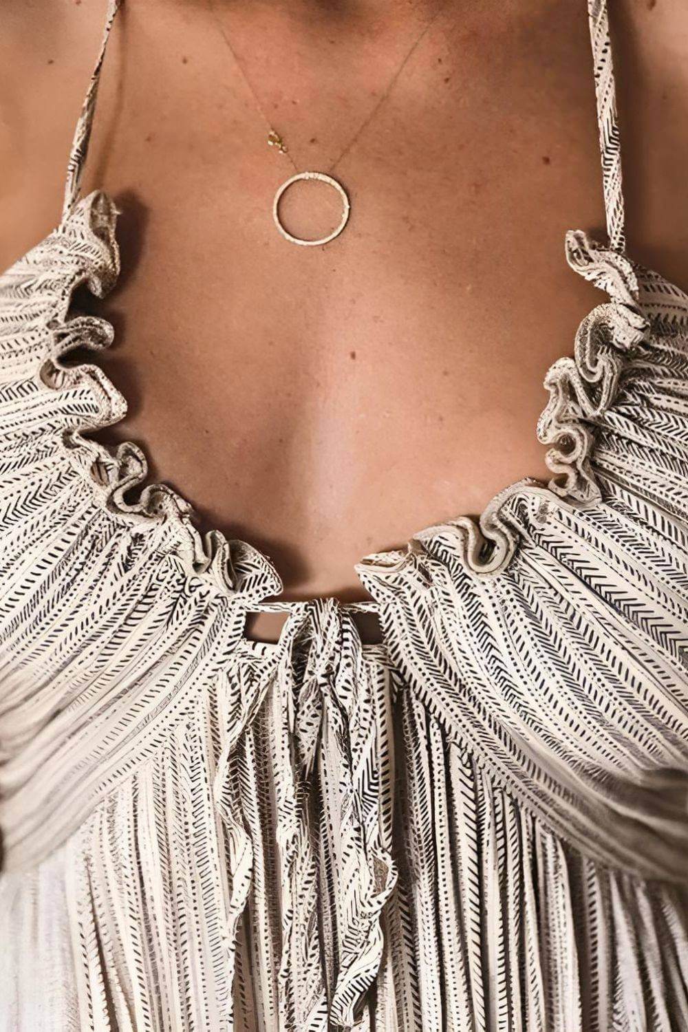 Autumn – Pleated Boho Maxi Dress