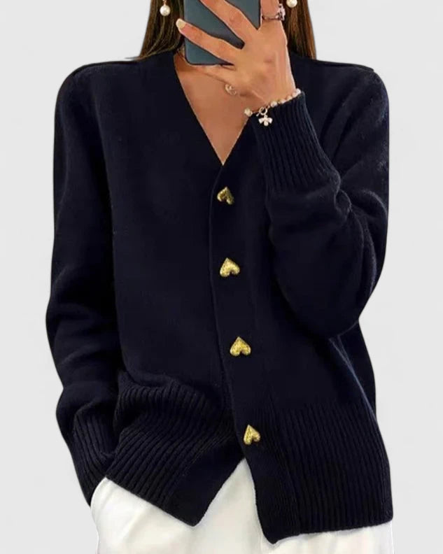 Chelsea – Classic Button-Up Cardigan for Women