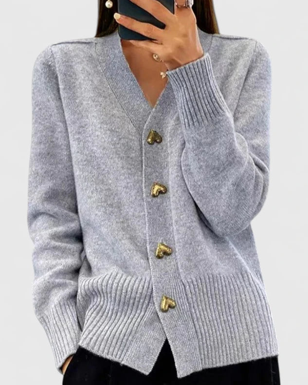Chelsea – Classic Button-Up Cardigan for Women