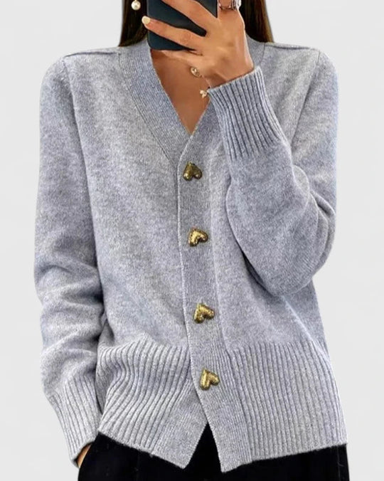 Chelsea – Classic Button-Up Cardigan for Women