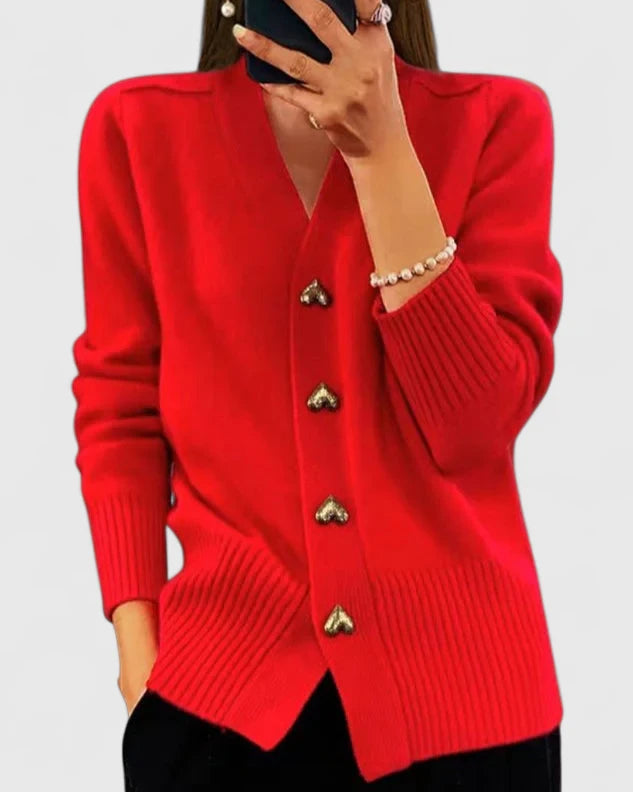 Chelsea – Classic Button-Up Cardigan for Women