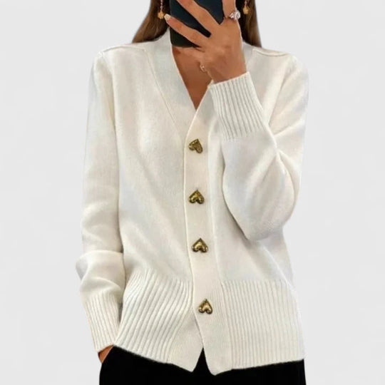 Chelsea – Classic Button-Up Cardigan for Women