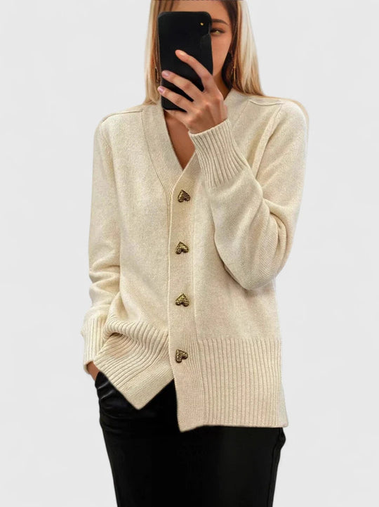Chelsea – Classic Button-Up Cardigan for Women