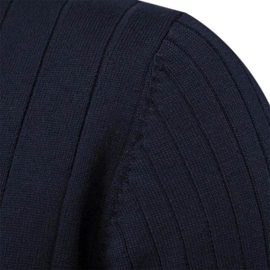 Andrew – Half-Zip Ribbed Sweater for Men