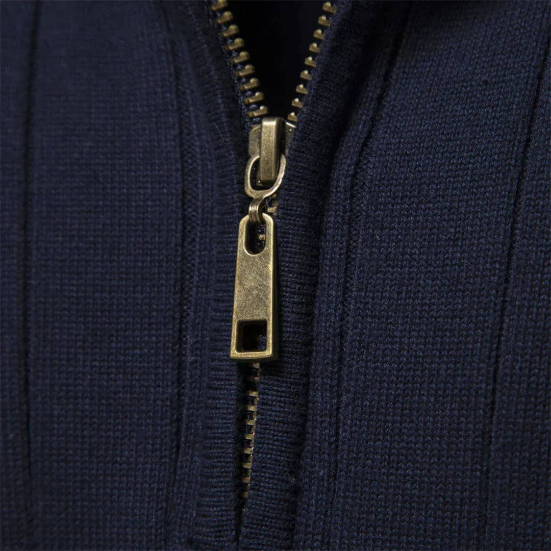 Andrew – Half-Zip Ribbed Sweater for Men