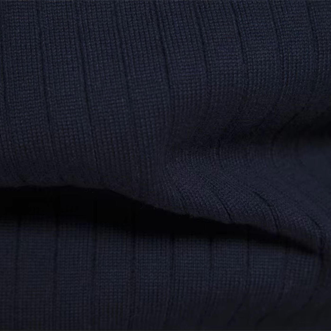 Andrew – Half-Zip Ribbed Sweater for Men