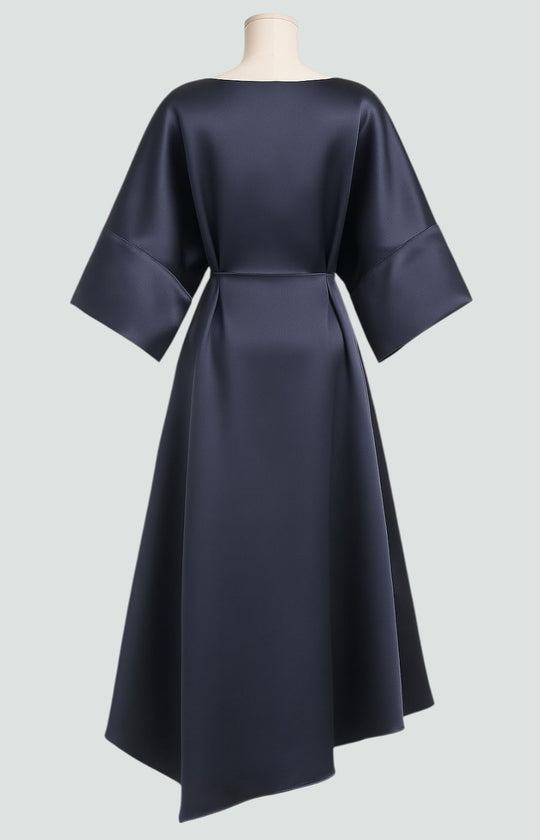 Zoska – Luxe Draped Satin Dress for Women