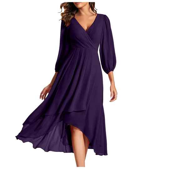Maribel – Flowing V-Neck Midi Dress