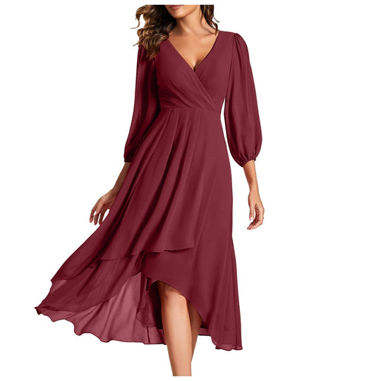 Maribel – Flowing V-Neck Midi Dress