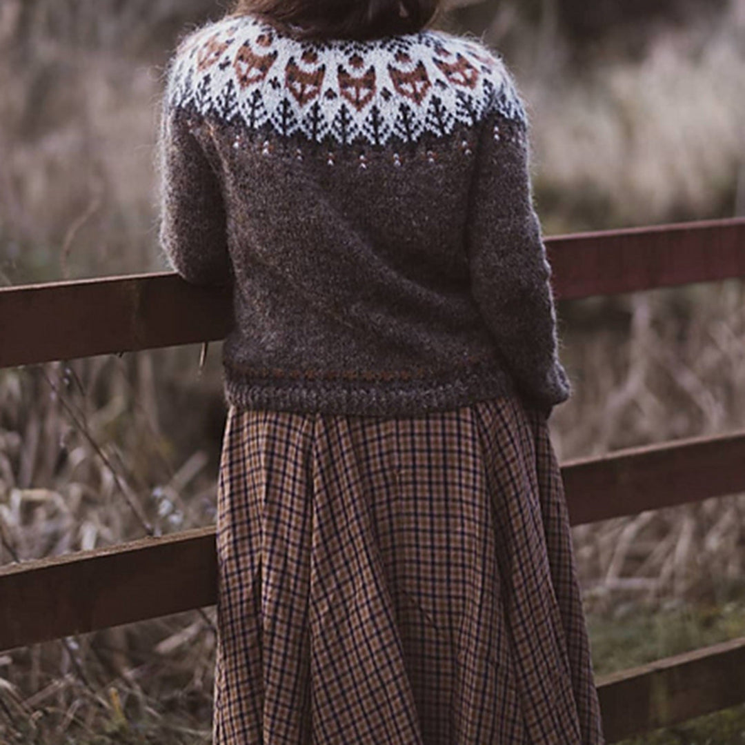 Kesha – Nordic Knit Sweater for Women