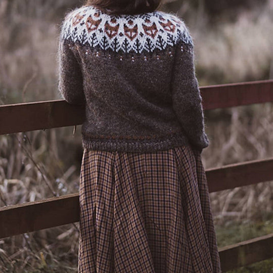 Kesha – Nordic Knit Sweater for Women