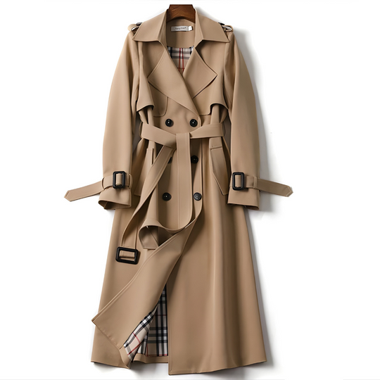 Elodie – Double-Breasted Trench Coat for Women