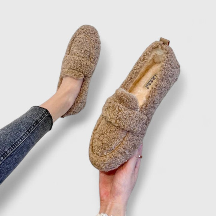 Dianna – Cozy Sherpa Loafers for Women
