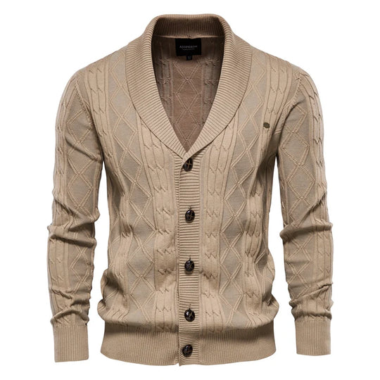 Jeremiah – Cable Knit Cardigan for Men