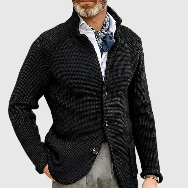 Victor – Knit Button-Up Cardigan for Men