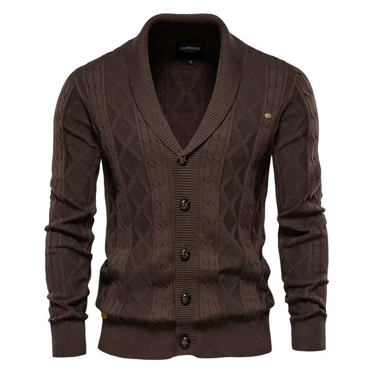 Jeremiah – Cable Knit Cardigan for Men