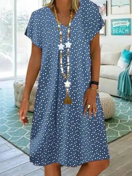 Mira – Polka Dot Button-Front Casual Dress