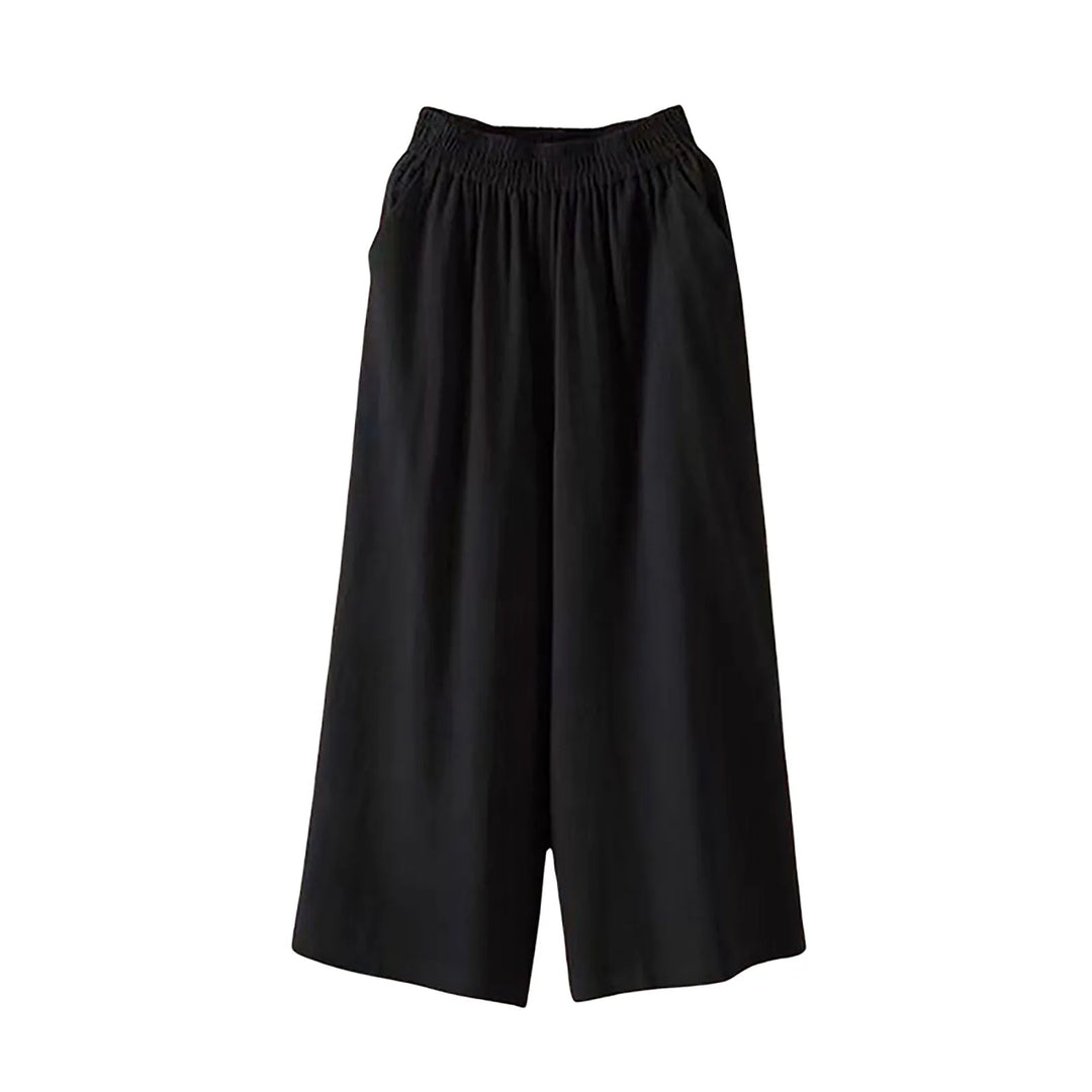 Evana – Breezy Wide-Leg Cotton Culottes for Women