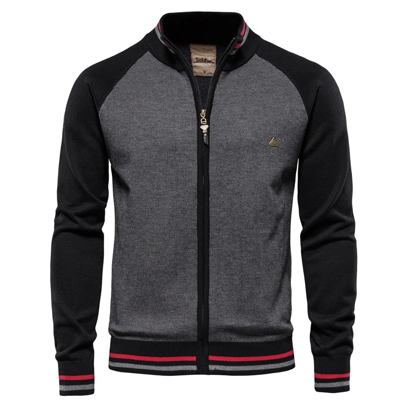 Mark – Colorblock Zip-Up Sweater for Men