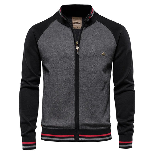 Mark – Colorblock Zip-Up Sweater for Men
