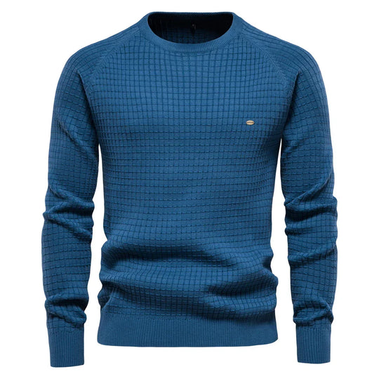 Eldon – Textured Knit Crewneck Sweater for Men
