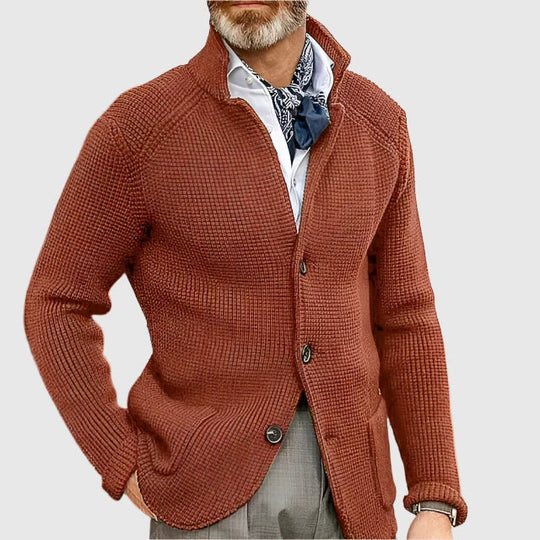 Victor – Knit Button-Up Cardigan for Men