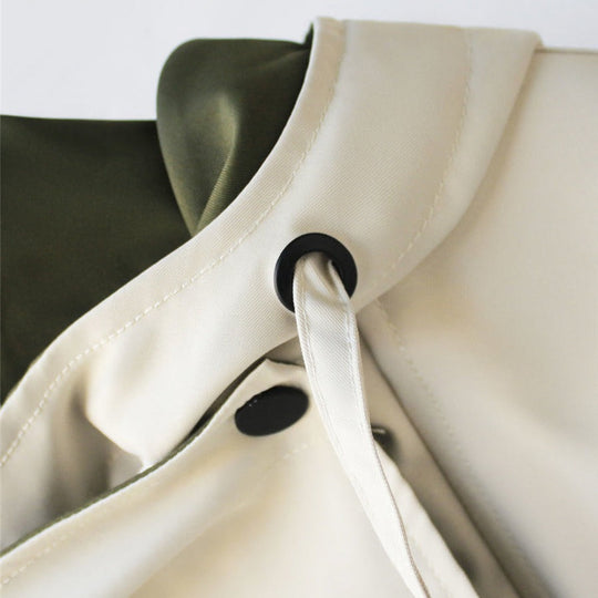 Lieselotte – Two-Tone Hooded A-Line Jacket for Women