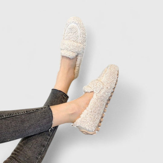 Dianna – Cozy Sherpa Loafers for Women