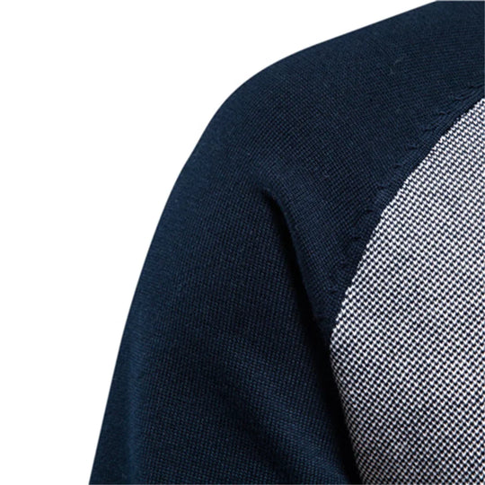 Mark – Colorblock Zip-Up Sweater for Men